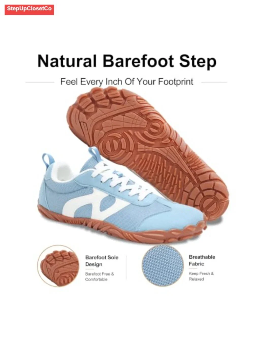 Zero Drop Barefoot Shoes Wide Toe Box Trail Running Sneakers Minimalist